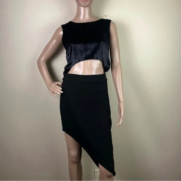 NEW BAJA EAST REVOLVE BLACK CUTOUT DRESS